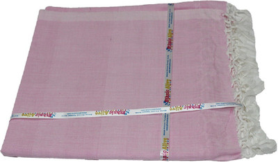 Aakriti Handloom Solid Single Top Sheet for  AC Room(Silk, White)