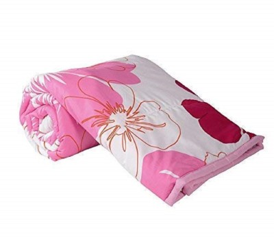 MFI Printed Double Dohar for  Mild Winter(Cotton, Pink,White)
