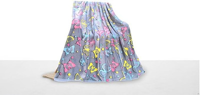 Flipkart SmartBuy Solid Queen AC Blanket for  Heavy Winter(Cotton, BUTTERFLY GREY BLANKET)