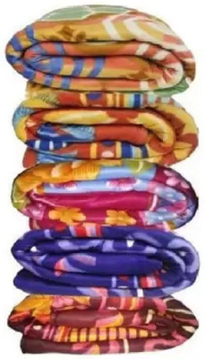 SIMAM Floral Single Fleece Blanket for  Heavy Winter(Polyester, Multicolor)