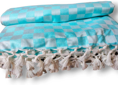 Kumar Gems 3D Printed Double Comforter for  AC Room(Silk, Sky Blue)