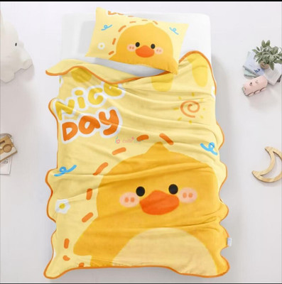 Butterthief Cartoon Single AC Blanket for  Mild Winter(Microfiber, Multicolor)