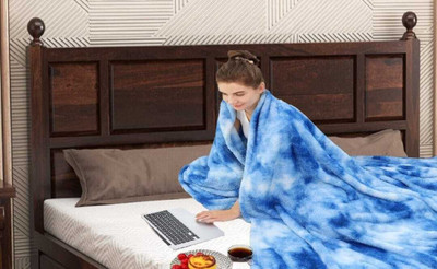 SIMAM 3D Printed Double AC Blanket for  AC Room(Microfiber, 67 BLUE)