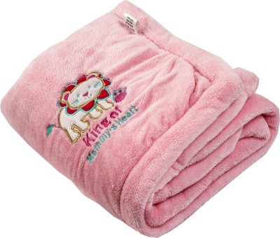 BABY ZONE Solid Single AC Blanket for  AC Room(Polyester, Pink)