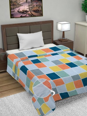 Fabinaliv Geometric Single Comforter for  AC Room(Poly Cotton, Multicolor)