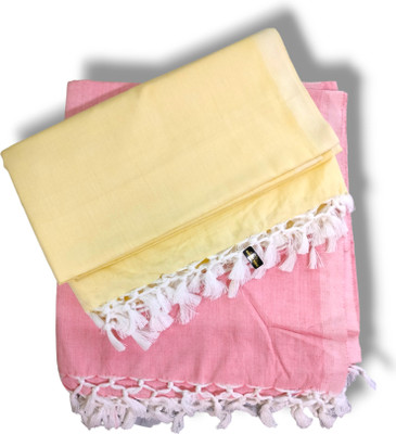 Kumar Gems Solid Double Comforter for  AC Room(Silk, Lemon Yellow, Pink)