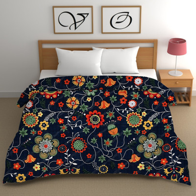 CG Homes Printed Double Comforter for AC Room(Cotton, Multicolor)