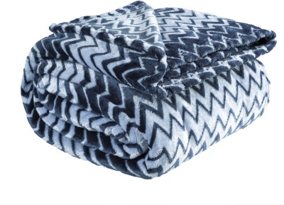 BSB HOME Solid Double AC Blanket for  Mild Winter(Polyester, Dark Blue, Light Blue)
