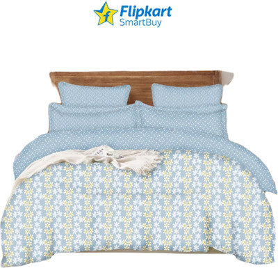 Flipkart SmartBuy Printed Double Comforter for  AC Room(Poly Cotton, Blue)