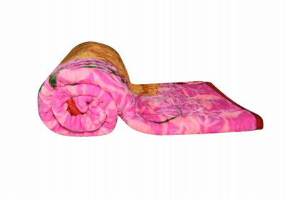 ACZO FEEL Floral Double Mink Blanket for  Heavy Winter(Microfiber, Multicolor)
