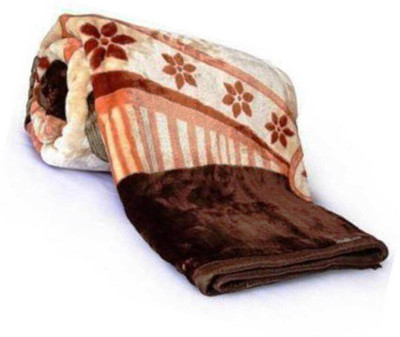 Avelux Printed Single Mink Blanket for  Heavy Winter(Polyester, Multicolor)