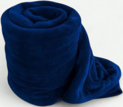 VORDVIGO Solid Single AC Blanket for  AC Room(Polyester, Blue)