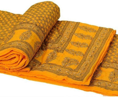 shree karni export Abstract Single Quilt for  Heavy Winter(Cotton, Multicolor)