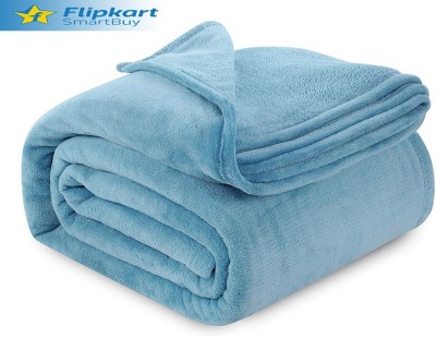 Flipkart SmartBuy Solid Single AC Blanket for  Mild Winter(Polyester, Aqua)