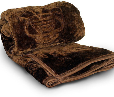 MFI Self Design Single Mink Blanket for  Heavy Winter(Woollen Blend, Single Color)