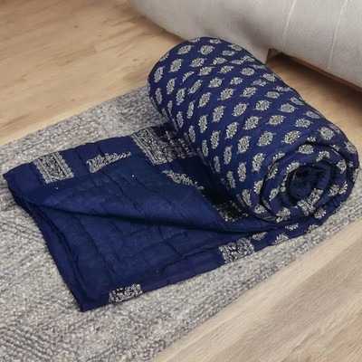 shree karni export Floral Single Quilt for  Heavy Winter(Polyester, Multicolor)