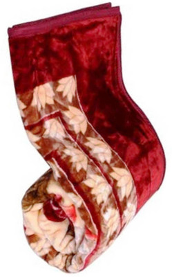 SIMAM Floral Single Mink Blanket for  Mild Winter(Microfiber, Multicolor 16064)