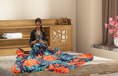 BLAN STAR 3D Printed Double AC Blanket for  AC Room(Fur, Multicolor)