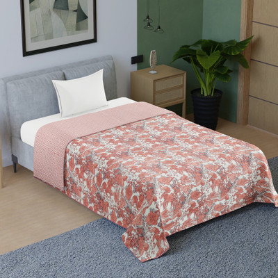 MFI Printed Single Dohar for  AC Room(Cotton, Multicolor)