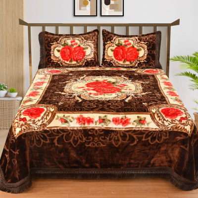 WINSTON HOME Printed Single Mink Blanket for  Heavy Winter(Microfiber, Multicolor)