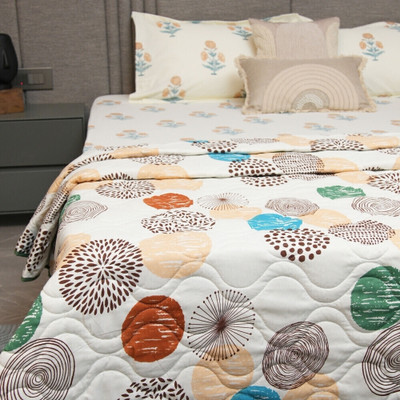 Urban Space Printed Double AC Blanket for  AC Room(Microfiber, Multicolor)