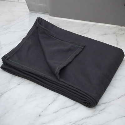 The Home Talk Solid Single Fleece Blanket for  AC Room(Polyester, Grey)