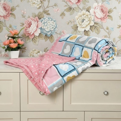 KLOTHO HOME Printed Double AC Blanket for  AC Room(Polyester, Multicolor)