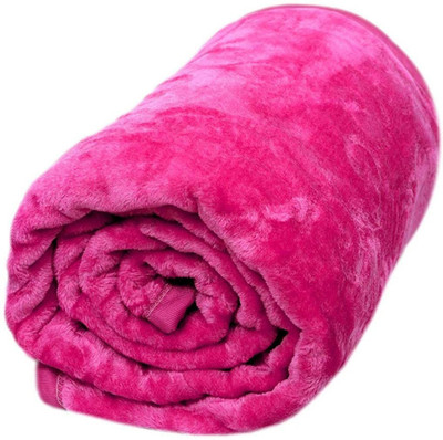 V.R.ENTERPRISES Solid Double Mink Blanket for  Heavy Winter(Silk, Multicolor)