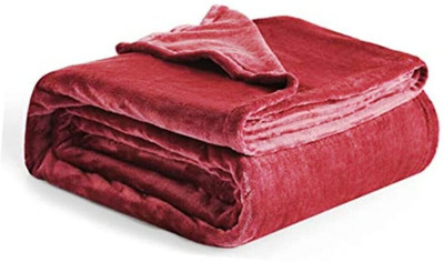 SIMAM Abstract Single Mink Blanket for  Mild Winter(Microfiber, Maroon 58)