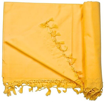 SilkXone Solid Single AC Blanket for  AC Room(Cotton, Yellow)