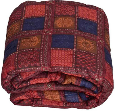 shree karni export Floral Double Quilt for  Heavy Winter(Cotton, Multicolor)