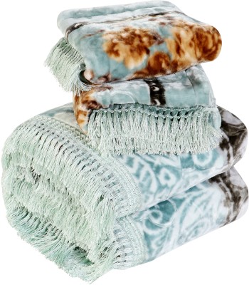 OMAJA HOME Printed Double Mink Blanket for  Heavy Winter(Microfiber, Multicolor)