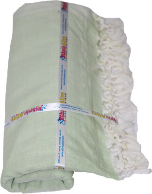 Aakriti Handloom Solid Single Top Sheet for  AC Room(Silk, White)
