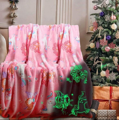 Butterthief 3D Printed Single AC Blanket for  AC Room(Microfiber, Angel Pink)