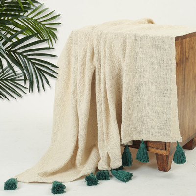 HOMADORN Solid Single Throw for  Mild Winter(Cotton, Green)