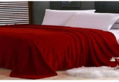SPENTO Abstract Double Mink Blanket for  Mild Winter(Microfiber, Maroon 44)
