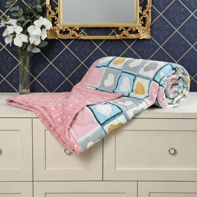 KLOTHO HOME Printed Double AC Blanket for  AC Room(Polyester, Multicolor)