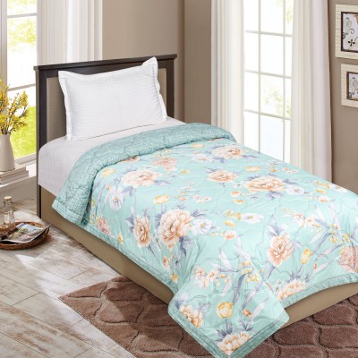 Signature Printed Single Comforter for  AC Room(Polyester, Multicolor)