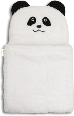 Oyo Baby Solid Single Fleece Blanket for  AC Room(Woollen Blend, White Panda)