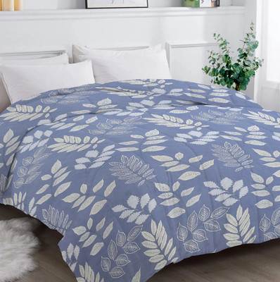 Flipkart SmartBuy Printed Double Comforter for  AC Room(Microfiber, Silver & Multi7)