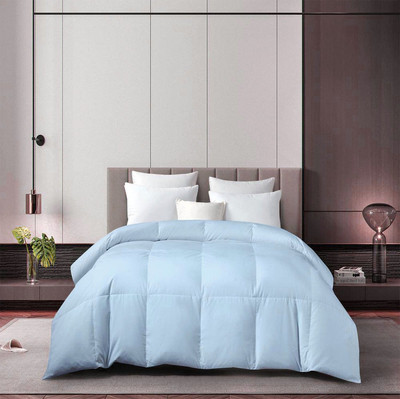 Razzai Solid Single Comforter for  Heavy Winter(Microfiber, Sky Blue)