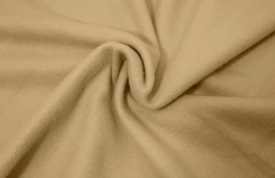 ENDecors Solid Single Fleece Blanket for  Heavy Winter(Polyester, Beige)
