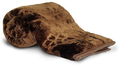 shree karni export Floral Double Mink Blanket for  Mild Winter(Woollen Blend, Multicolor)
