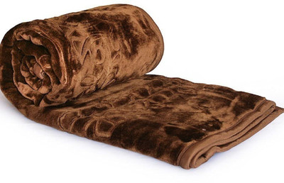 MFI Self Design Single Mink Blanket for  Heavy Winter(Woollen Blend, Single Color)
