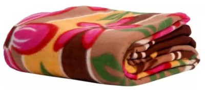 Barbarik Printed Single Fleece Blanket for  Heavy Winter(Microfiber, Multicolor)