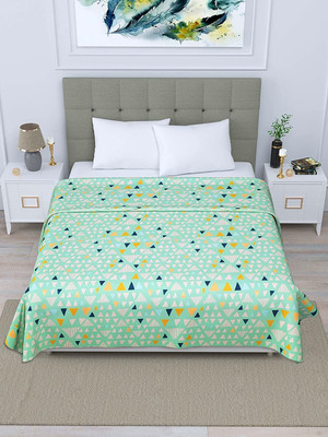 Flipkart SmartBuy Printed Double Dohar for  AC Room(Microfiber, Green)