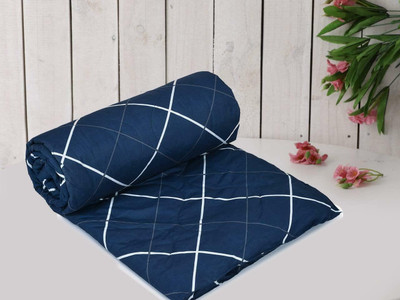 RRC Printed Single Comforter for  Heavy Winter(Microfiber, Blue)