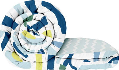 Story@home Printed Single Comforter for  Heavy Winter(Polyester, White)