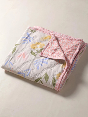 SIMAM Printed Double Dohar for  AC Room(Cotton, PINK 679)