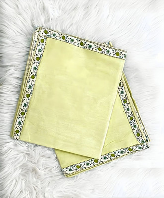 Urban Arts Solid Single Top Sheet for  AC Room(Cotton, Gold)